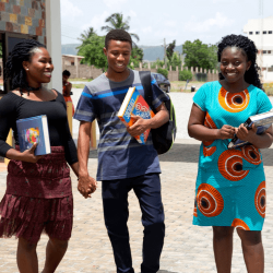 Students on the HCC campus in Accra, Ghana